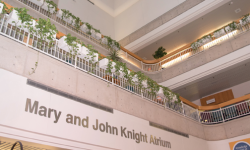 The atrium at LHSC's London Regional Cancer Program has been named in honour of Mary and John Knight, in recognition of their $5.25 million estate gift.