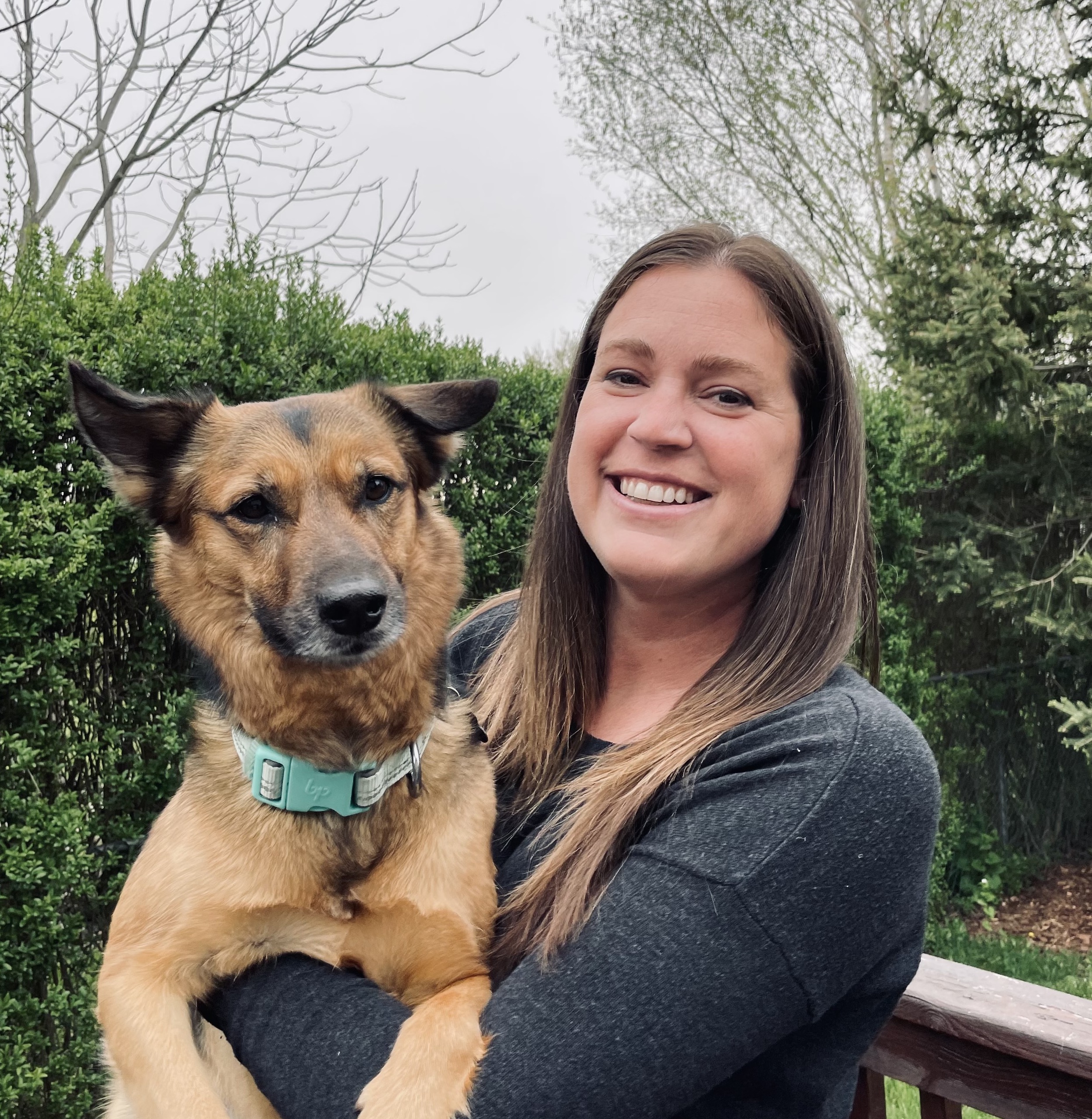 Dr. Janine Hutson and her dog