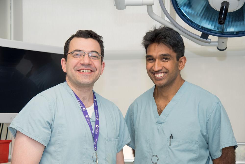 Dr. Khalil Hetou and Dr. Shiva Nair