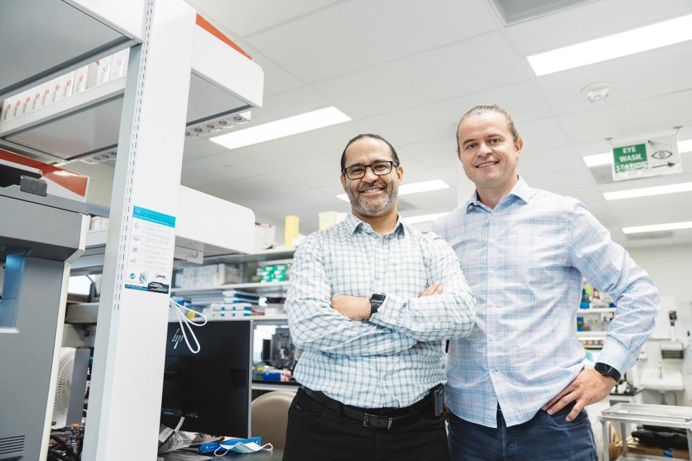 two doctors in a lab