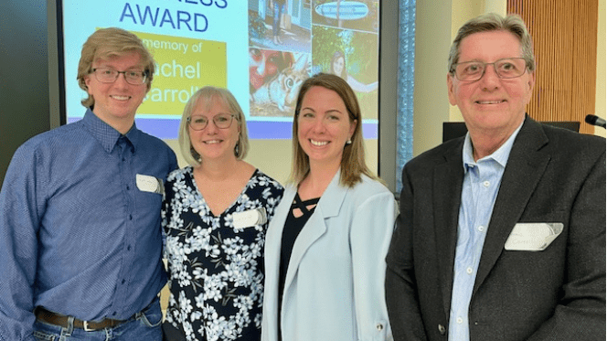From left to right: Matt Carroll, Lisa Carroll, Robyn St. Jacques and Dennis Carroll.