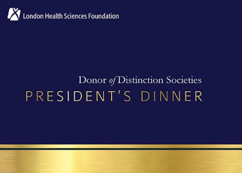 Donor of Distinction Societies President's Dinner