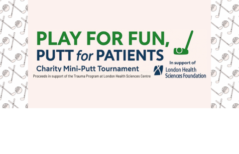 Play for fun, putt for patients logo