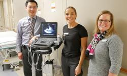 Dr. Jeff Yu, Jessica Fullarton, RN, and Angela Schaefer, Coordinator