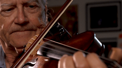 John P. Allen playing violin
