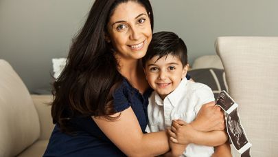 Reta Ismail and her son Nero