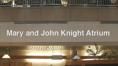 The atrium at LHSC's London Regional Cancer Program has been named in honour of Mary and John Knight, in recognition of their $5.25 million estate gift.