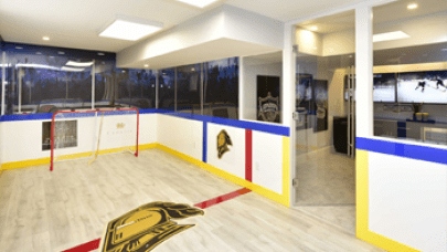 London-Knights-themed Dream Home hockey rink