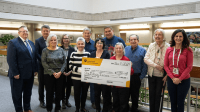 Walk of Champions cheque