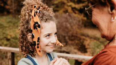 Everly Hartley and her grandmother