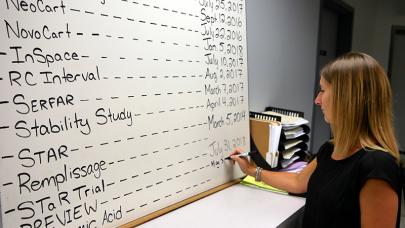 Stacey Wanlin with research projects