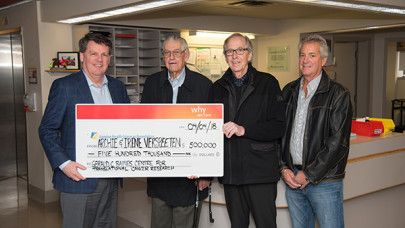 John MacFarlane, President & CEO, London Health Sciences Foundation, Archie Verspeeten, Ron Verspeeten, Mark Verspeeten 
